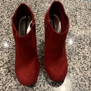 Red Ankle Boots